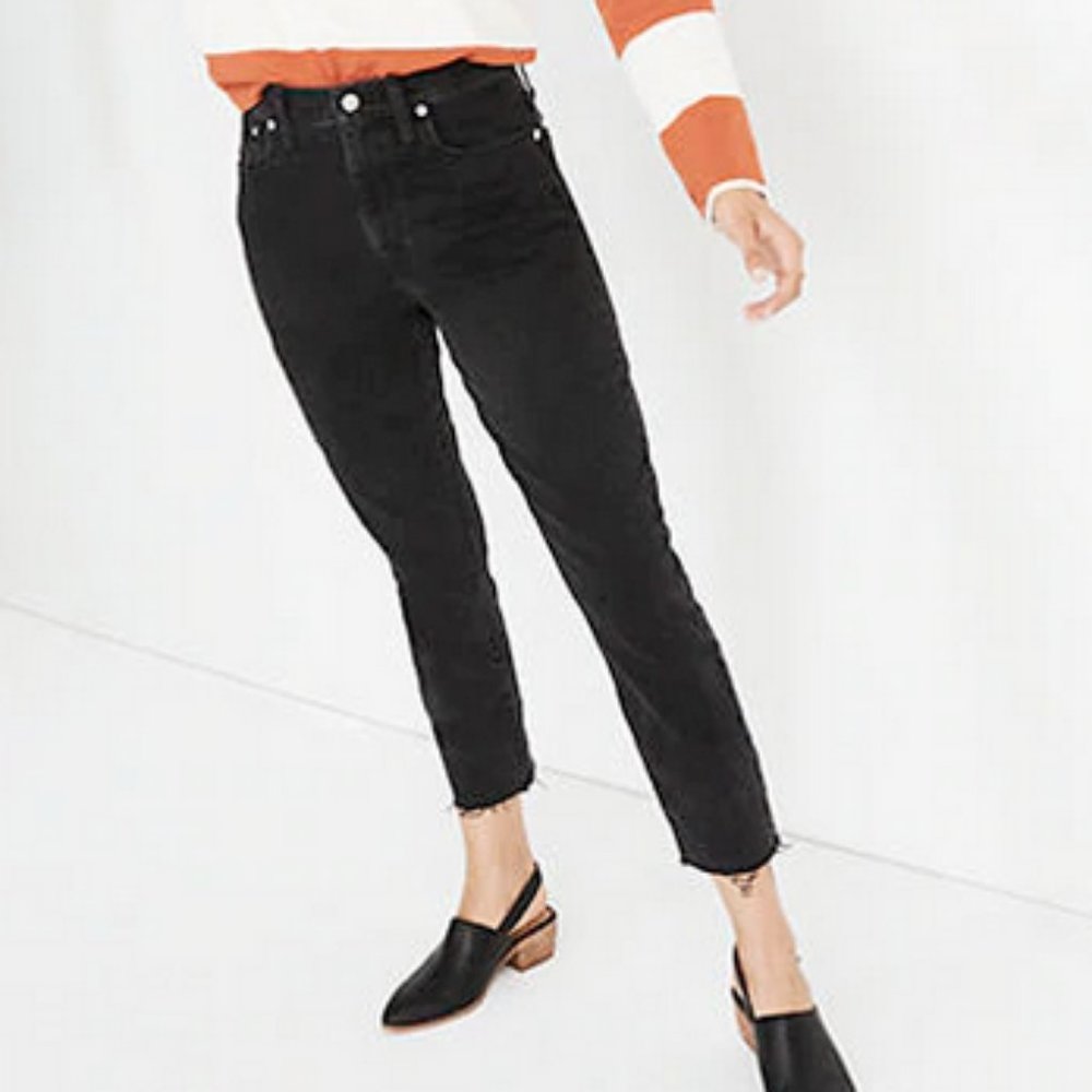 Madewell Tall High-Rise Slim Boyjean in Lunar Wash